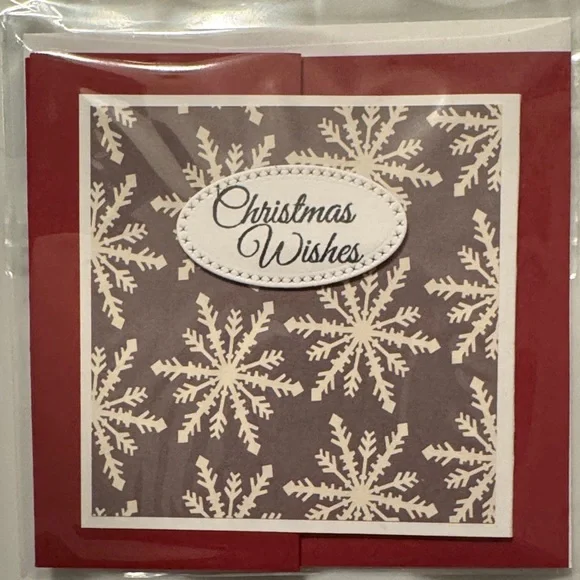6 Elegant Handmade Holiday Cards Set - Tri-fold. Beautiful! - Picture 2 of 6